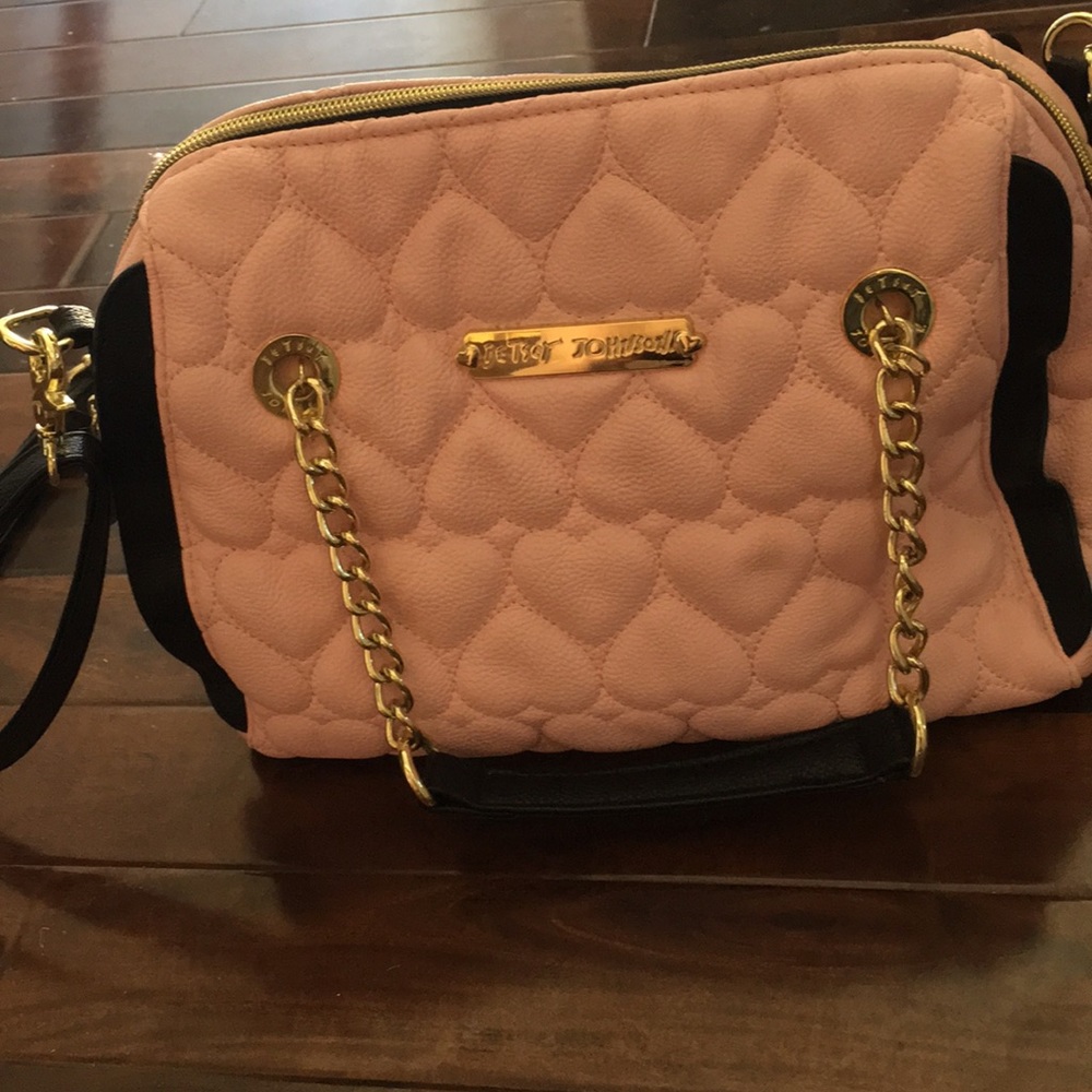 Betsey Johnson heart crossbody/ handbag